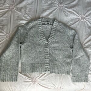 Abercrombie & Fitch Light Gray Women's Cardigan